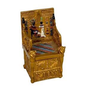 Trinket Box Chair Throne of Paraonic King Tutankhamun